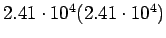 $ 2.41\cdot 10^4(2.41\cdot 10^4)$
